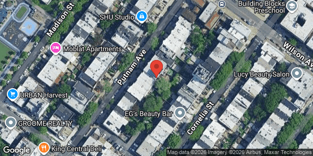 Aerial map of 1294 PUTNAM AVENUE, Brooklyn