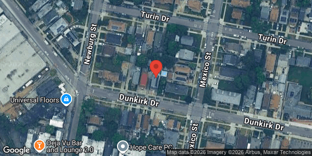 Aerial map of 187-19 DUNKIRK DRIVE, Queens