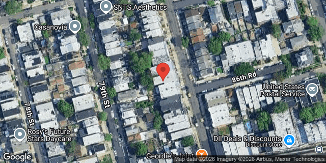 Aerial map of 86-28 80 STREET, Queens
