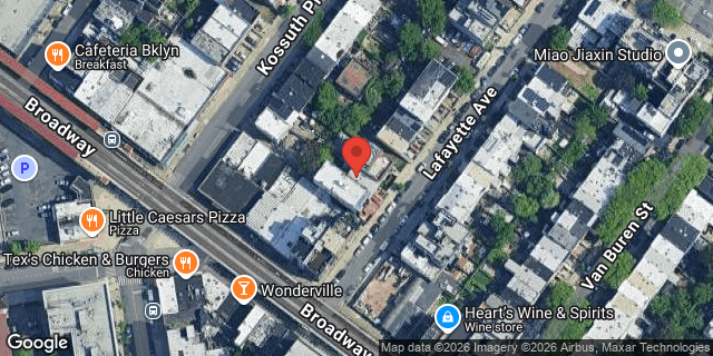Aerial map of 1115 LAFAYETTE AVENUE, Brooklyn