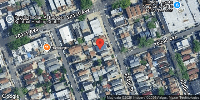 Aerial map of 101-14 134 STREET, Queens