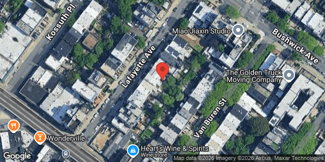 Aerial map of 1138 LAFAYETTE AVENUE, Brooklyn