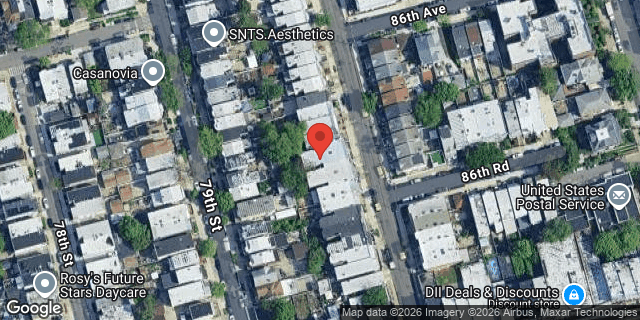 Aerial map of 86-24 80 STREET, Queens