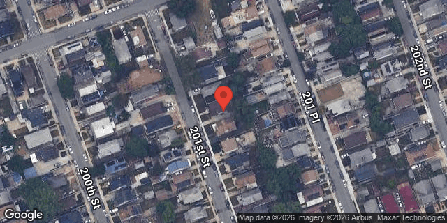 Aerial map of 118-27 201 STREET, Queens