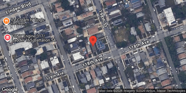 Aerial map of 197-13 118 AVENUE, Queens