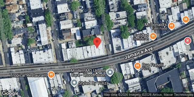 Aerial map of 89-19 JAMAICA AVENUE, Queens