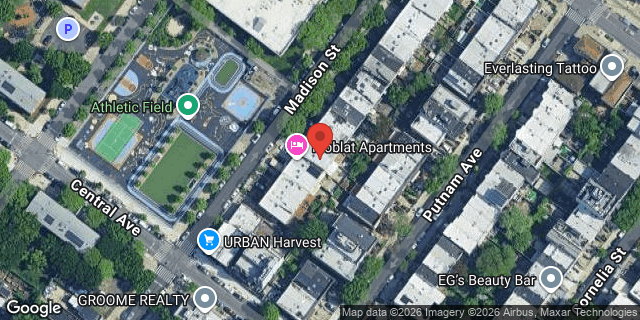Aerial map of 1166 MADISON STREET, Brooklyn
