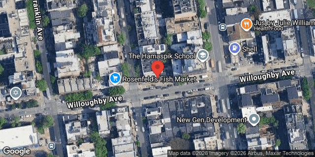 Aerial map of 175 SKILLMAN STREET, Brooklyn
