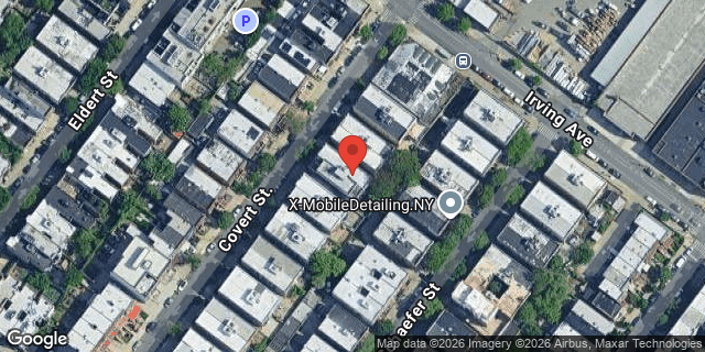 Aerial map of 322 COVERT STREET, Brooklyn