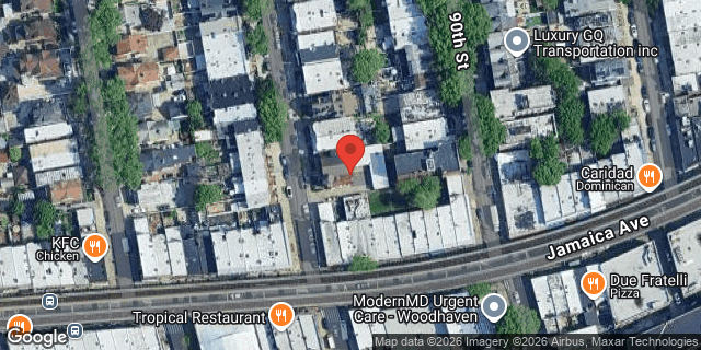 Aerial map of 86-43 89 STREET, Queens