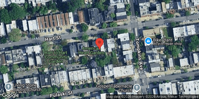 Aerial map of 126 HART STREET, Brooklyn