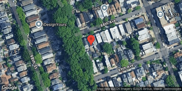 Aerial map of 100-06 88 AVENUE, Queens