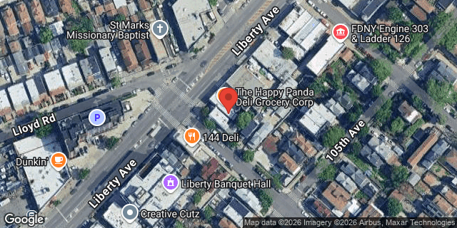 Aerial map of 145-04 LIBERTY AVENUE, Queens