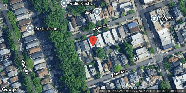 Aerial map of 100-10 88 AVENUE, Queens