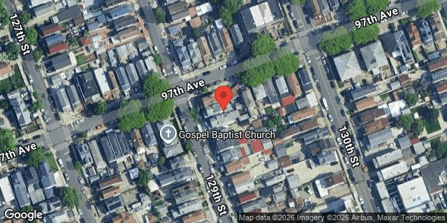 Aerial map of 97-03 129 STREET, Queens