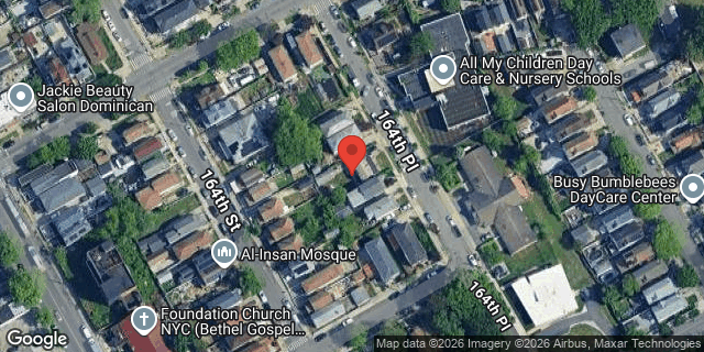 Aerial map of 110-24 164 PLACE, Queens