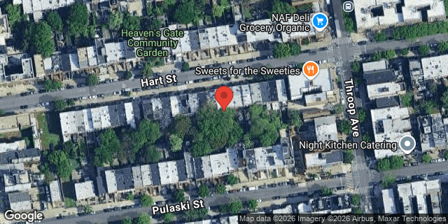 Aerial map of 192 HART STREET, Brooklyn
