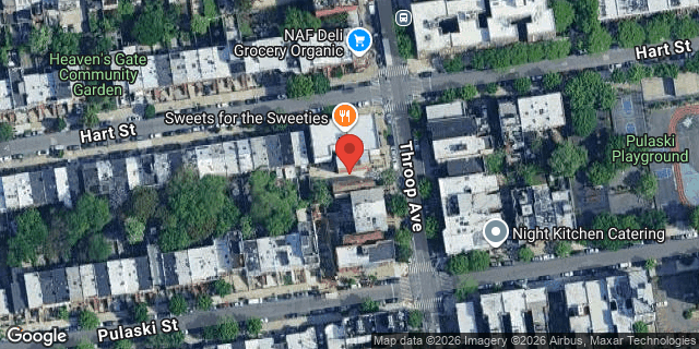 Aerial map of 312 THROOP AVENUE, Brooklyn
