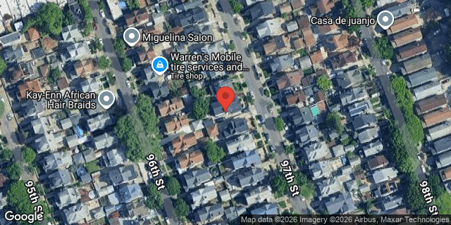 Aerial map of 87-36 97 STREET, Queens