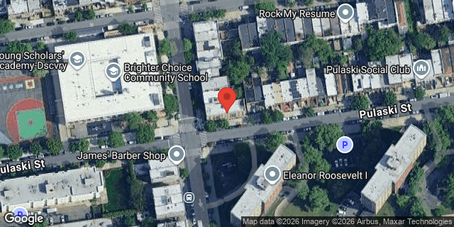 Aerial map of 147 MARCUS GARVEY BLVD, Brooklyn