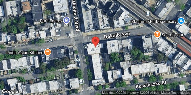 Aerial map of 1086 DEKALB AVENUE, Brooklyn