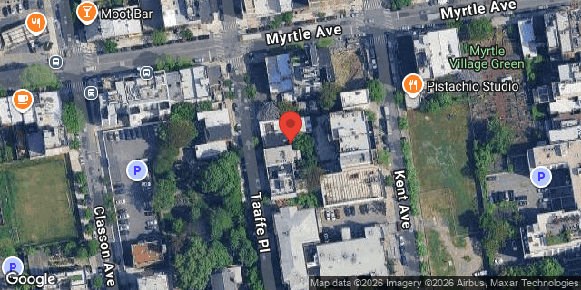 Aerial map of 161 TAAFFE PLACE, Brooklyn