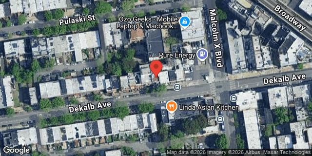 Aerial map of 1089 DEKALB AVENUE, Brooklyn