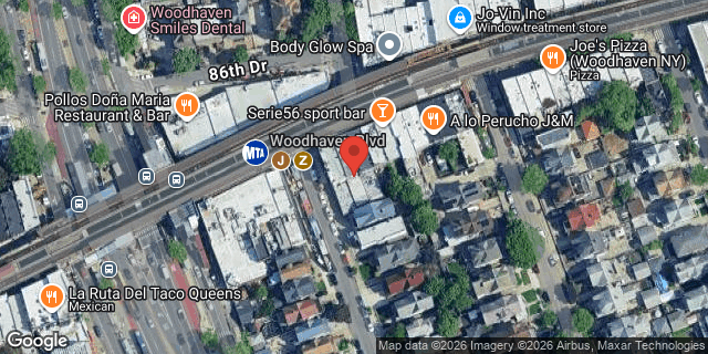 Aerial map of 94-04 JAMAICA AVENUE, Queens