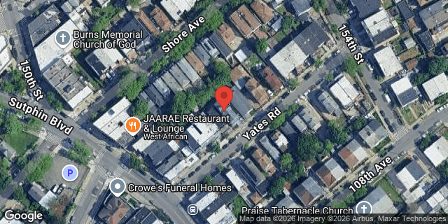 Aerial map of 150-19 YATES ROAD, Queens