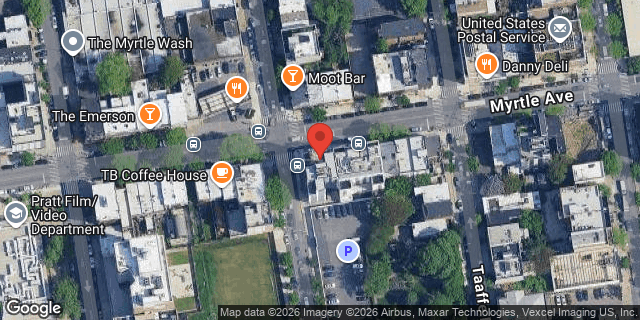 Aerial map of 588 MYRTLE AVENUE, Brooklyn