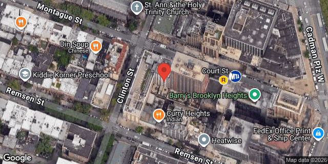Aerial map of 172 MONTAGUE STREET, Brooklyn