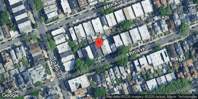 Aerial map of 104-19 89 AVENUE, Queens