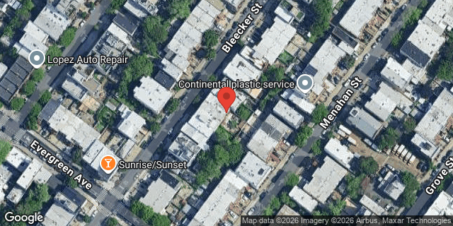 Aerial map of 62 BLEECKER STREET, Brooklyn
