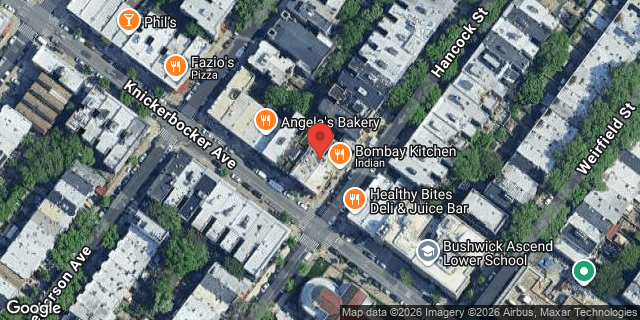 Aerial map of 729 KNICKERBOCKER AVENUE, Brooklyn