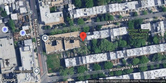 Aerial map of 16A VERNON AVENUE, Brooklyn