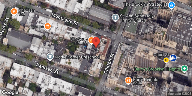 Aerial map of 162 MONTAGUE STREET, Brooklyn