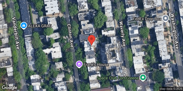 Aerial map of 123 CLINTON AVENUE, Brooklyn