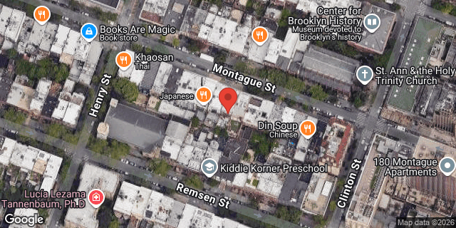 Aerial map of 146 MONTAGUE STREET, Brooklyn