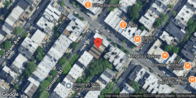 Aerial map of 290A CORNELIA STREET, Brooklyn