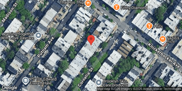 Aerial map of 279 CORNELIA STREET, Brooklyn