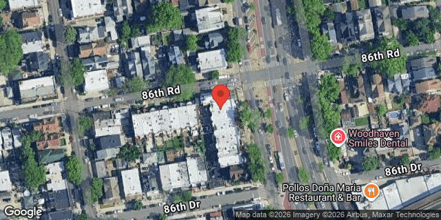 Aerial map of 86-28 WOODHAVEN BOULEVARD, Queens