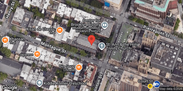 Aerial map of 157 MONTAGUE STREET, Brooklyn