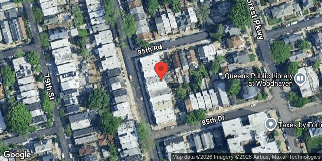 Aerial map of 85-41 80 STREET, Queens