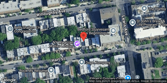 Aerial map of 315 HART STREET, Brooklyn