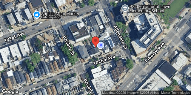 Aerial map of 143-09 102 AVENUE, Queens