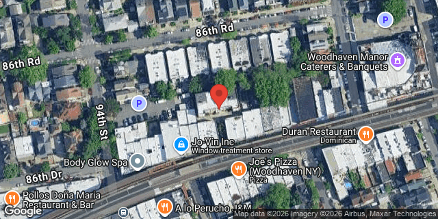 Aerial map of 95-05 JAMAICA AVENUE, Queens