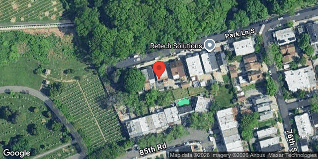 Aerial map of 74-20 PARK LANE SOUTH, Queens