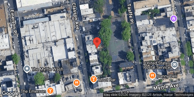 Aerial map of 187 CLASSON AVENUE, Brooklyn