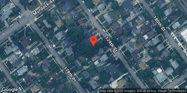 Aerial map of 114-28 179 STREET, Queens