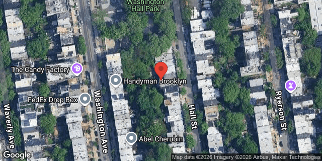 Aerial map of 96 HALL STREET, Brooklyn